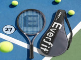 Everfit 27 Inch Tennis Racket Lightweight Racquet for Beginner Adult Players Black TR-FASTCRTL-BK