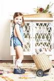 Ponchik Babies + Kids Ruffle Back Romper - Capri Blue - 3 years V563-RUFROMPER-CAPRIBLUE-3YO