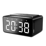 Wireless Charging Bluetooth Speaker with LED Digital Alarm Clock and FM Radio V1263-JX-7050