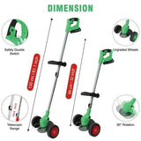 Green Whipper Snipper Mower Cordless Grass Trimmer Lawn Cutter Battery Brushcutter V201-CUT0005GR8AU
