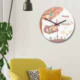 Nordic Wall Clock Retro Animal Wall Clock Modern Fashion Metal Round Clock V1294-YM0901-JY26975-04