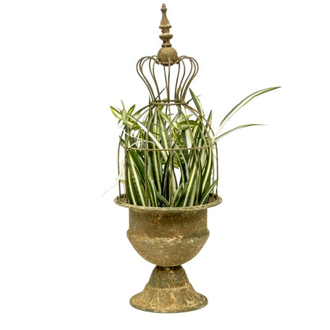 Vintage Style Elaborate Tall Cloche 66cm V637-37074CLC