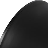 Modern Hourglass Shaped Stool Round End Table Stool for Shoe Changing Home Use 43x30cm Black V1294-YM0901-3116240003612