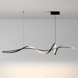 BAMDECOR A036 Modern LED Linear Pendant Lights with Dimmable LED and Adjustable Hanging Length 160cm V255-A36-L160-A
