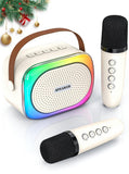 Karaoke set for kids - Portable Bluetooth speaker for car - Equipped with 2 karaoke microphones V1188-ZXY-131-018