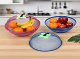 Mesh Fruit Basket With Cover Large Capacity Food Storage Bowl For Kitchen Countertop Picnic And V1369-AZ3-W-14941