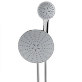 Chrome Plate High Pressure 3 Way Multi Setting Rainfall Style Dual Handheld Shower Head Combo V1294-YM0727-JY14617