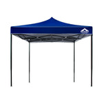 Instahut Gazebo Pop Up Marquee 3x3 Folding Tent Outdoor Camping 500D Oxford Blue GAZEBO-T-3X3-F-BU