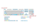 Unique 139 PBT Keycaps for Mechanical Gaming Ergonomic Design PBT KeyCaps Wear Resistant V1370-AZ4-06923