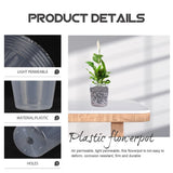 40-Pack Clear Plastic Planting Pots for and Small Plants, Planter Containers for Gardening and Home V1369-AZ3-W-17483