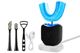 U-Shaped Electric Toothbrush 360-degree Sonic Cleaning Tooth Brush for Adults-blue V1263-JX-7493-1