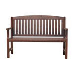 Gardeon Outdoor Garden Bench Wooden 2 Seater Lounge Chair Patio Furniture Brown ODB-4412B-BR