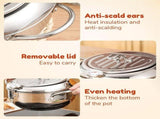 Clearance Cooking Utensils under 20,Stainless Deep Fryer New Japanese Deep Fryer Pot Stainless Deep V1366-AZ2-W-21072