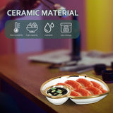 Creative Snack Plate Veggie Tray Food Serving Dish Salad Serving Plate Snack Tray for Kids Dumpling V1369-AZ3-W-16407