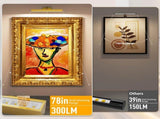Picture Lights for Wall, Battery Operated Picture Light 16in Gallery Light for Paintings CCT V1171-CB-TR-GPL-1-USB-RM-40CM