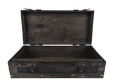 Wooden Chest Vintage Wood Storage Trunk with Lid Retro Suitcase Portable Box Ancient Photography V1294-YM0901-3117250191711