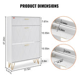 VEVOR Shoe Cabinet with 3 Flip Drawers, Shoe Cabinet for Entryway, Free Standing Shoe V952-FCXJ3C2937INYX33SV0