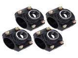 4 Sets Water Drain Saddle Plastic Pipe Additional Quick Connector Tee Kit G1 Female Thread V1294-YM0715-3111210455411