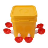 Automatic Chicken Waterer Cup with 12L Handheld Barrel Poultry Drinking Equipemnt for Goose Duck V1294-YM0706-3111230182712
