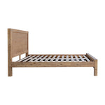 Bed Frame King Size in Solid Wood Veneered Acacia Bedroom Timber Slat in Oak V43-BED-NOWKOK