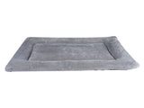Grey L size Plush Flannel Pet Bed with Removable Sponge - Waterproof, Extra Wide & Thickened, Soft V888-ELOSUNG50108