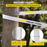6000Lbs Polyester Pull Tape, 528' x 1" Tape for Wire & Cable Conduit Work Variable Functions, V952-DL25.4MMX161MGDO3V0