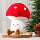 Cute Christmas Plush Ornament Set Featuring Mushroom, Wreath, Pudding, and Christmas Tree Designs V1341-ZY-XUV3VEHY-SETOF4ALL4STYLES