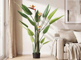 Artiss 150cm Artificial Bird of Paradise Plant with Flowers Realistic Leaves for Home Office Decor AP-TREE-BIRD-FL-150