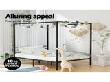Artiss Bed Frame Double Size Metal Bed Frame POCHY MBED-C-POCHY-D-BK-AB