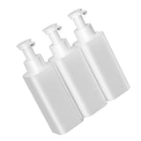 3 Chamber Soap Dispenser Wall Mount Manual Shampoo Liquid Container Leakproof Pump Head Extended V1294-YM0901-3112250034011
