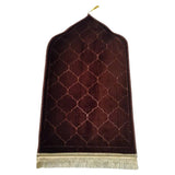 Thick Soft Velvet Muslim Rug, Portable Muslim Prayer Rug, Turkish Prayer Carpet,Carpet for Men and V1192-AZ-W-15268