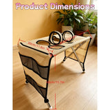 Foldable Pet Grooming Table for Cats and Small Dogs, Multi-functional Care Station with Mesh Bed, V1341-ZY-TK4YMV6X-BLUE