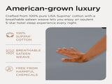 Waterproof Bed Flat Sheet ,Best Season Cotton Sheet-Long Staple Cotton Sheets Set, Soft Cotton Bed V1189-LWWAL-20260401-05279