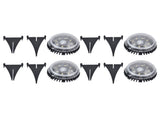 4 Pack Solar Garden Lights 8 LED Outdoor Ground Lights for Sidewalk Yard Lawn Patio Pathway Walkway V1294-YM0714-3119210330212