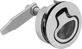 MARIEN 2PCS Marine Grade Stainless Steel Floor Buckle Hatch Latch Flush Turning Lift Handle Recessed V1259-DP01-A-1311