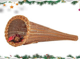 Fall Basket , Thanksgiving Horn of Plenty Autumn Table Decoration Harvest V1369-AZ3-W-20309