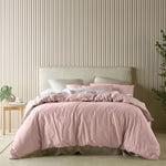 Bianca Acacia Blush Vintage Washed Cotton Quilt Cover Set Queen V442-BCA-QUILTCS-ACACIA-BLUSH-QS