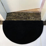 1X Carpet Semicircular Doorway Entry Floor Mat Black Carpet Toilet Fan Shower Room V1366-AZ2-W-20603