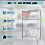 Modular Wire Storage Shelf 1500 x 350 x 1800mm Steel Shelving V63-841391