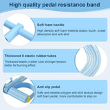 Resistance Bands-8 Tube Pedal Ankle Puller, Elastic Yoga Pedal for Full Body Workout, Comes with V1192-AZ-W-17651