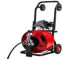 Drain Cleaner Machine 30m x 19mm, Auto Feed Sewer Snake Auger, Portable Drain Cleaning Machine with V952-GDSTJLSGTSZD6CZH9001V3