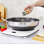 Double Ear 304 Stainless Steel 38cm Non-Stick Stir Fry Cooking Kitchen Wok Pan with Lid Honeycomb V255-38CM-EAR-LID