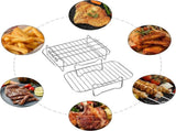 2Pcs Air Fryer Rack Compatible with Ninja Food Dual Zone AF300UK AF400UK, 304 Stainless Steel V1237-ZY00B09XXCXT91