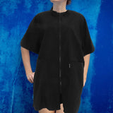 Black Nylon Pet Smock Comfortable Bath Uniform for Professional Pet Care and V1366-AZ2-W-18718