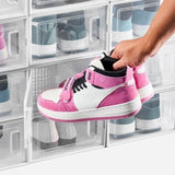 VEVOR Shoe Storage Boxes 12 Pack Stackable Storage Organizers US Size 11 White V952-KDDBTMKKXHQKIHDHI001V0