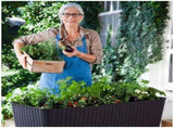 Dark Brown Easy Grow Planter Bed Brown with Water Gauge and Drainage System LSB-69041
