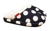 ARCHLINE Orthotic Slippers Slip On Arch Scuffs Pain Relief Moccasins - Polka Dots - EU 35 V563-AS502-35
