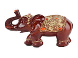 Elephant Statue Durable Resin Cute Elegant Attract Wealth Round Corner Elephant Decor for Home V1294-YM0626-3115220164911