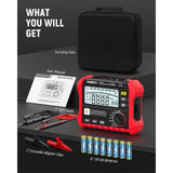 KAIWEETS Megohmmeter, Insulation Resistance Tester, Up to 100G, 50V/100V/250V/500V/1000V, One-Touch V413-KE1000