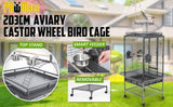 Bird Cage Parrot Aviary TENOR 203cm V274-PET-8124-168